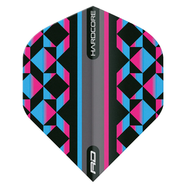 RED DRAGON HARDCORE RADICAL PINK, BLUE &amp; BLACK GEOMETRIC FLIGHTS