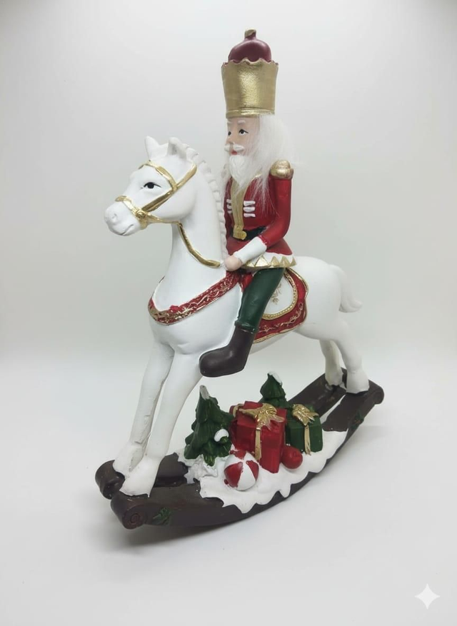 Soldatino di Natale a cavallo