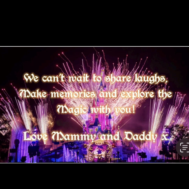 Disneyland Paris special delivery letter personalised reveal video