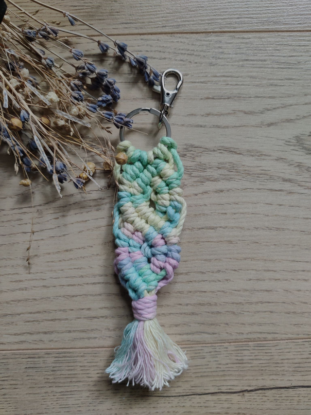 Porte-clés - Serpent - Arc-en-ciel