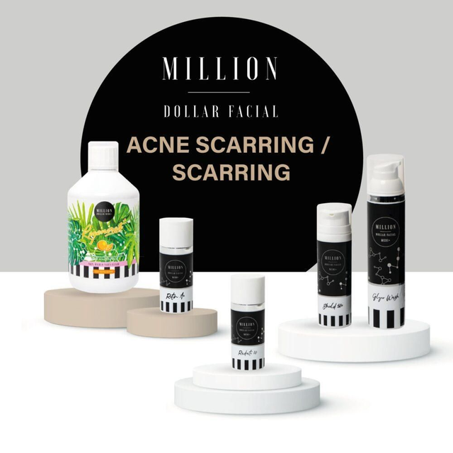 Acne Scarring / Scarring Bundle - Cleanse treat and protect