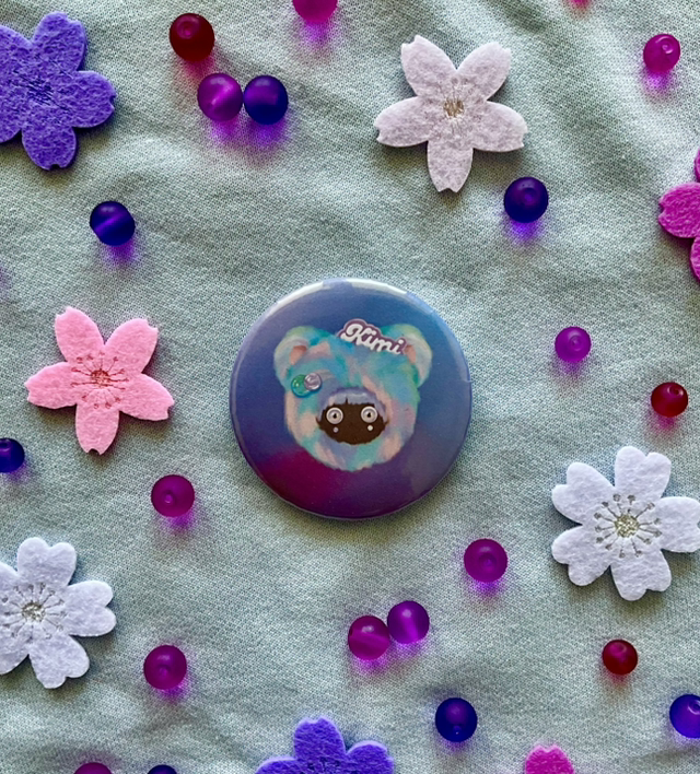 Badge « Rainbow Fluffy Friends » Kimi