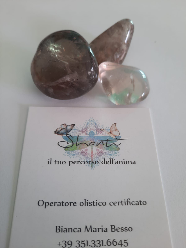 Quarzo fumè burattato