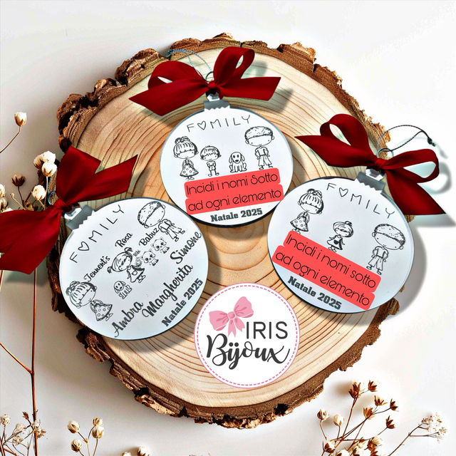 Decorazione natalizia Family stilizzata 