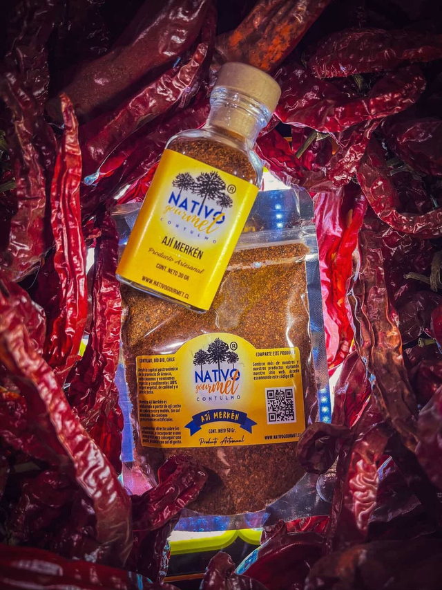 Pack, Ají Merkén Ahumado, Formato Evento (30gr)+ Recarga (50gr).