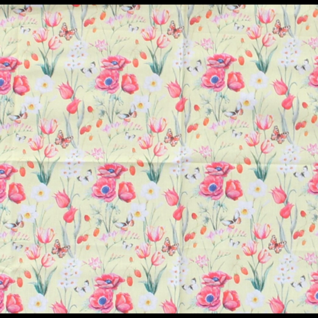 Apron (Adult) Flower Poppy