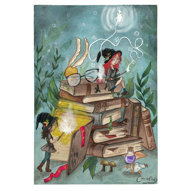 Poster pile de livres