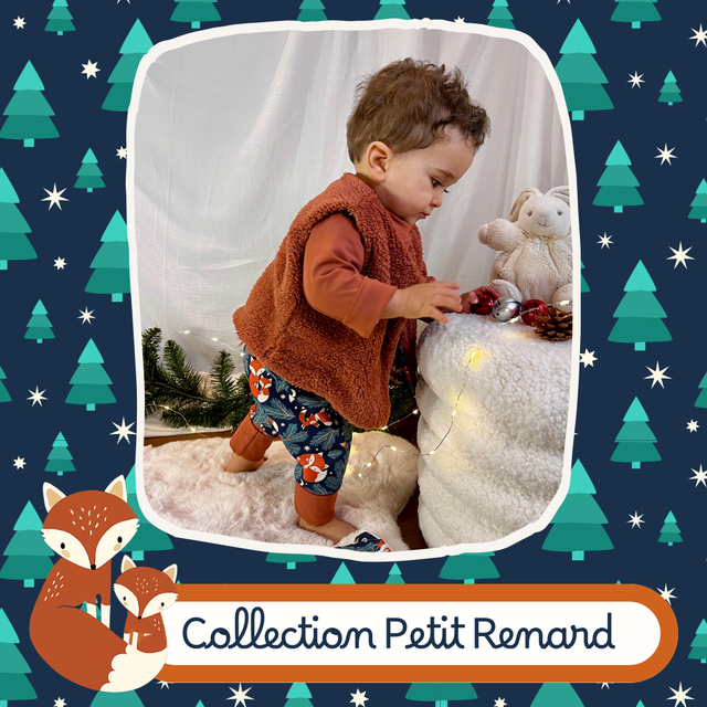 Gilet sans manches réversible - Collection Petit Renard