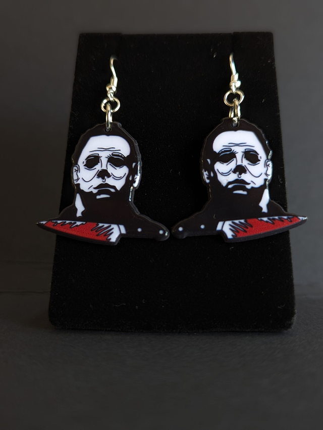 Michael Myers &amp; Bloody Knife Earrings 
