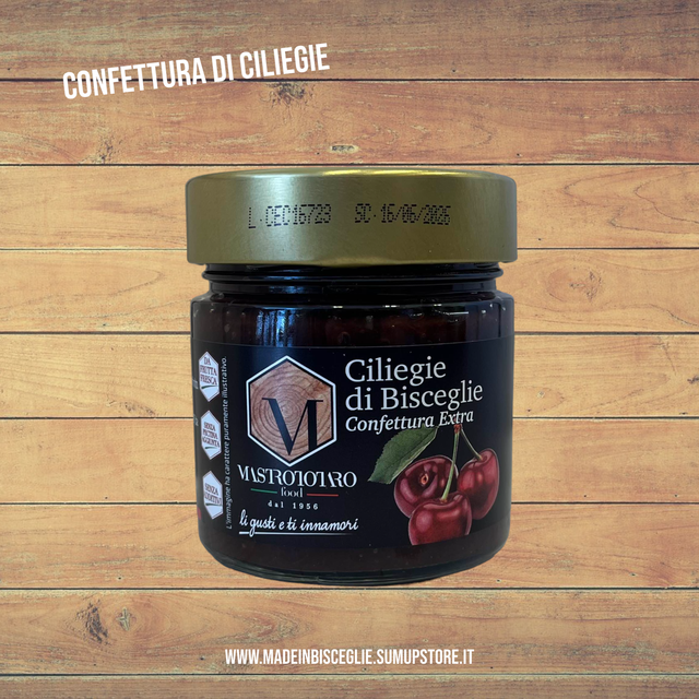 Confettura extra di ciliegie - 260gr - Mastrototaro Food