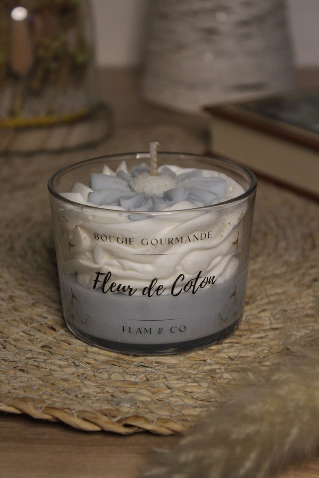 Bougie gourmande FLEUR DE COTON