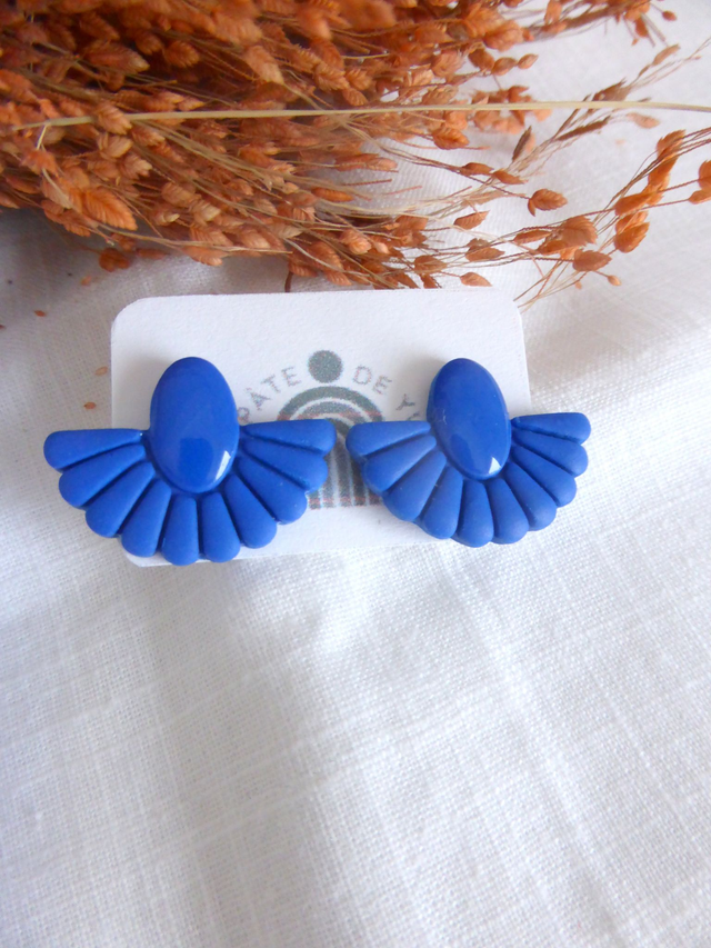 Puces éventails bleues- Nuit dorée