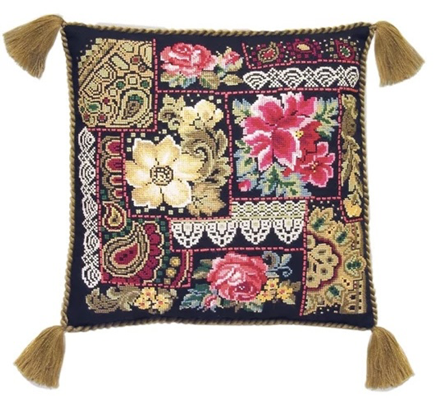 RIOLIS Flower Arrangement Pillow Counted Cross Stitch Kit