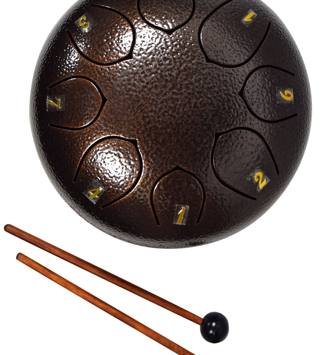 Steel Tongue Drums 6 inch 8-note - Bronze 