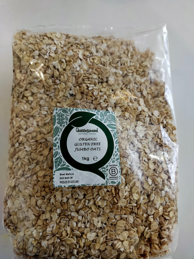 Organic Gluten Free Jumbo Oats 1kg 83612