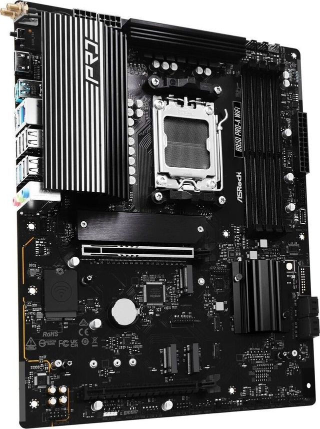 02.2.0131 – Scheda Madre ASRock B850 Pro‑A WiFi – ATX professionale nera con WiFi 7 per Ryzen 7000/8000/9000