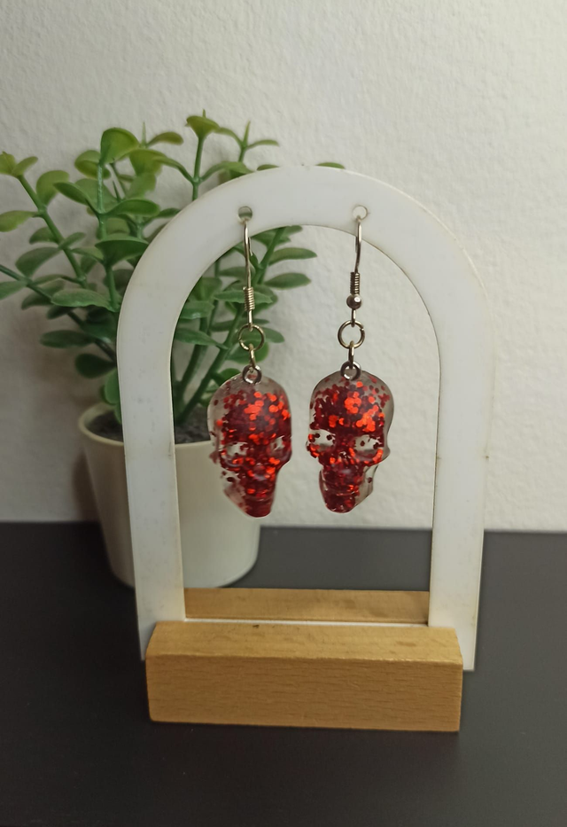 Boucle d&#039;oreille tête de mort (404)