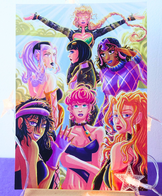 Team Bucciarati Girls !  Black/Purple Ver.  (JJBA)