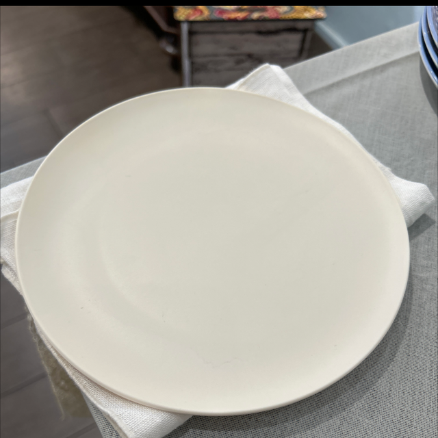 Piatto dessert melamina crema 