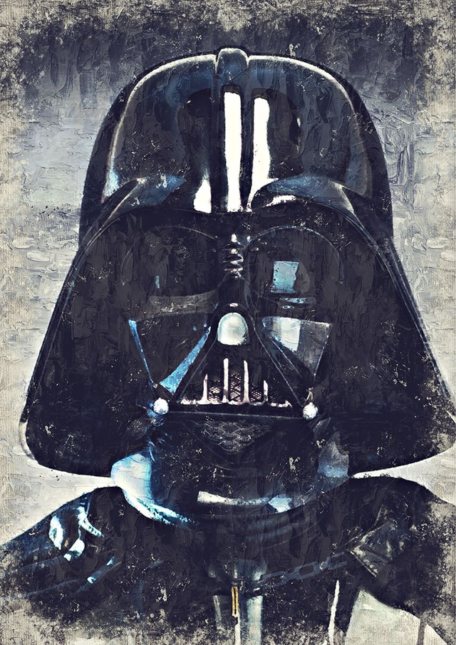 Darth Vader Portrait oil edition 01