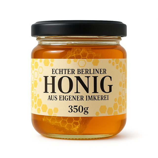 Honig mit Wabenstück 350g