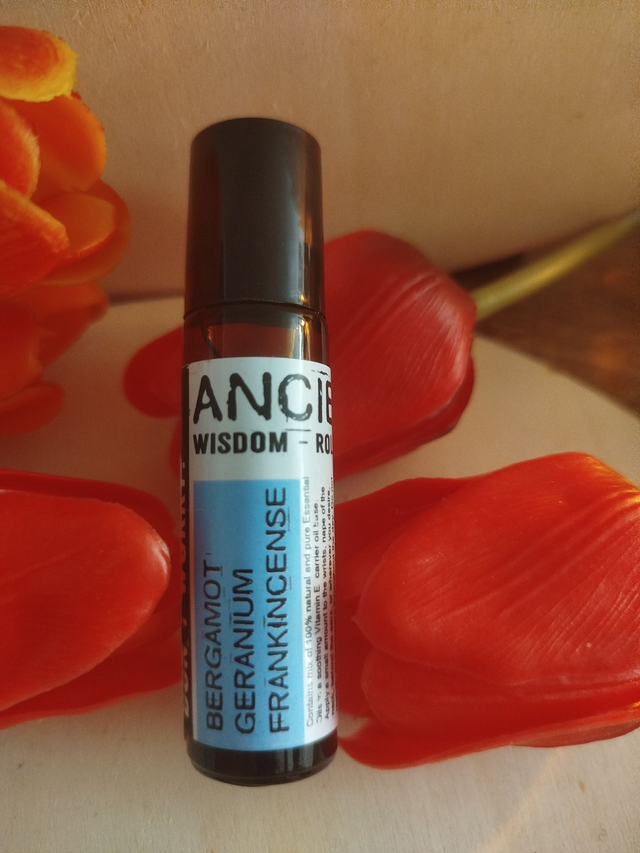 💙 Roll-on Sérénité – Bergamote, Géranium &amp; Encens