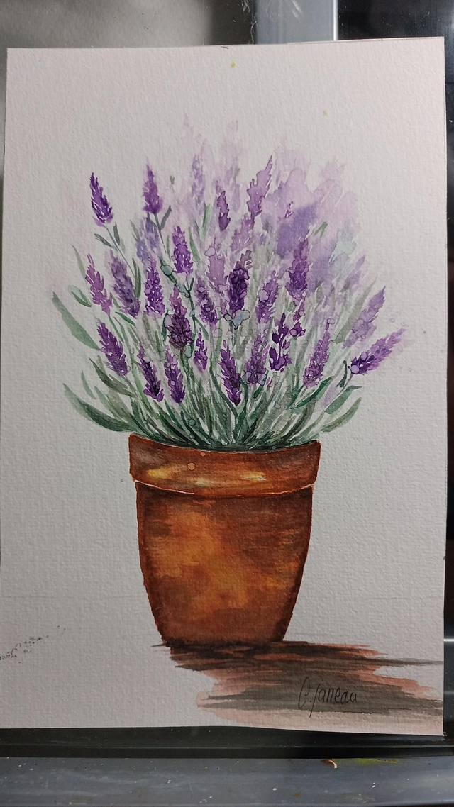 Aquarelle pack de Six heures de cours groupé sous forme de carte  à tamponner à l'heure et. Inscription groupe whatsapp 