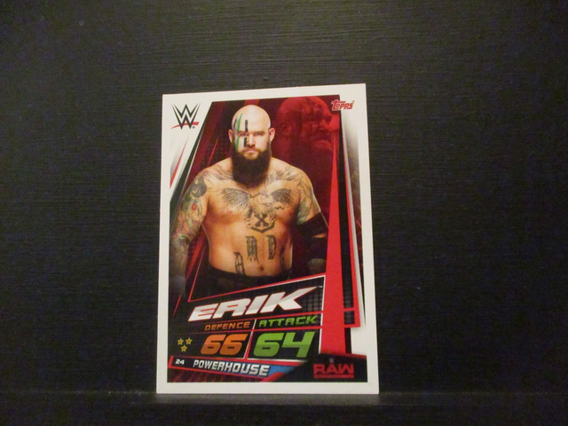 Erik - Raw Slam Attax Universe Original Trading Card #24