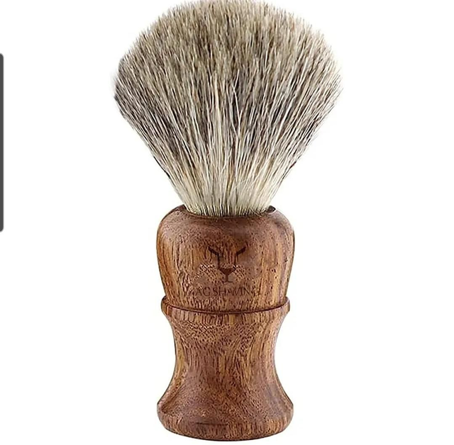 Super Badger Shaving Brush Wooden Handle by Jag Shaving
