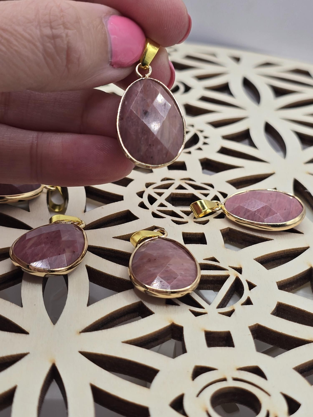 Pendentif Rhodonite