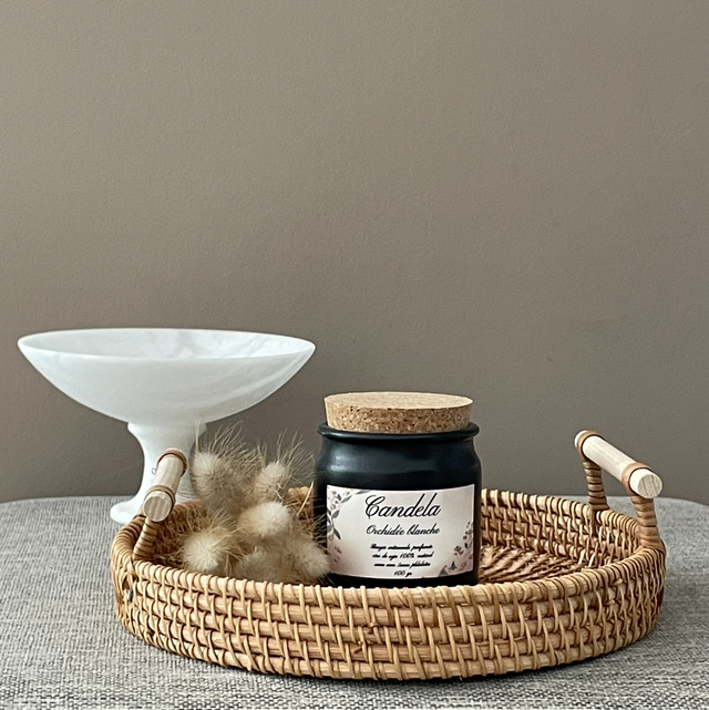 Bougie Orchidée blanche 100g