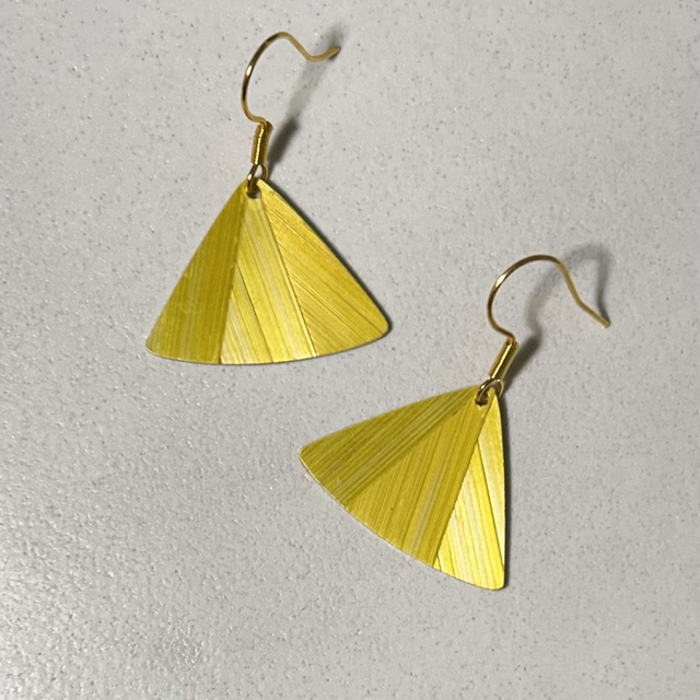 BO triangles jaune citron