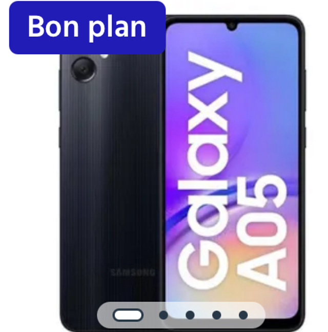 Samsung A05 4Go- 64 Go 6.7” Neuf . Protection offerte 
