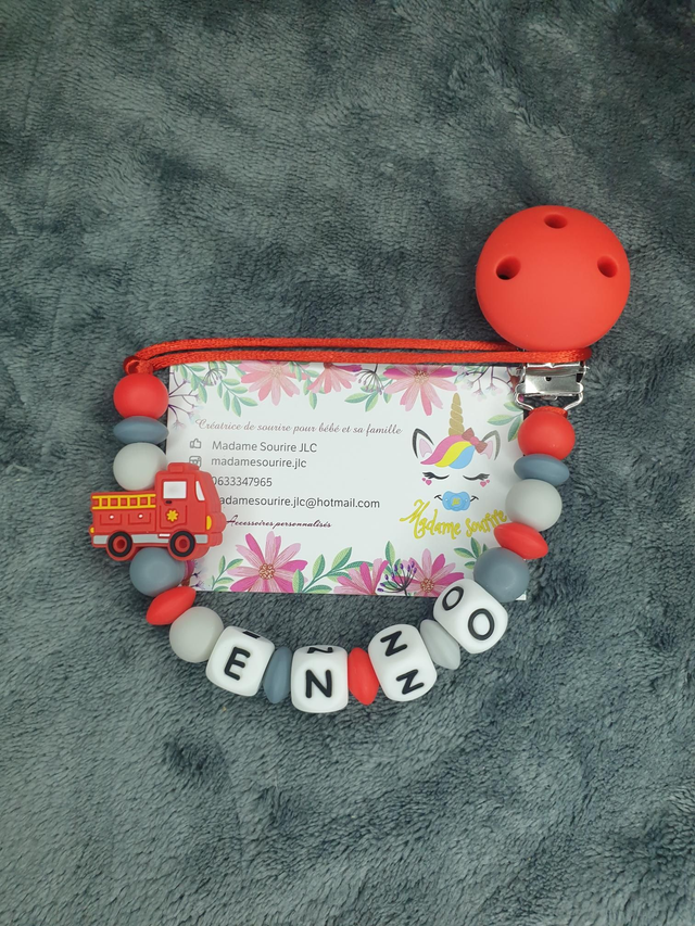 Attache Tétine Pompier