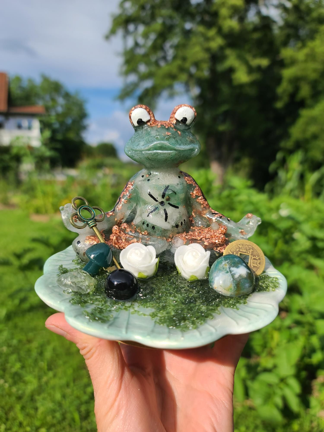 Grenouille Feng Shui 🐸 Porte Encens et bâton de fumiguation.