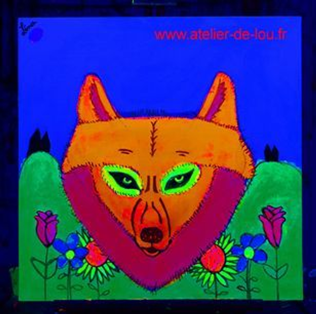 24/12 10h30 Peinture fluo sur toile - enfant 
