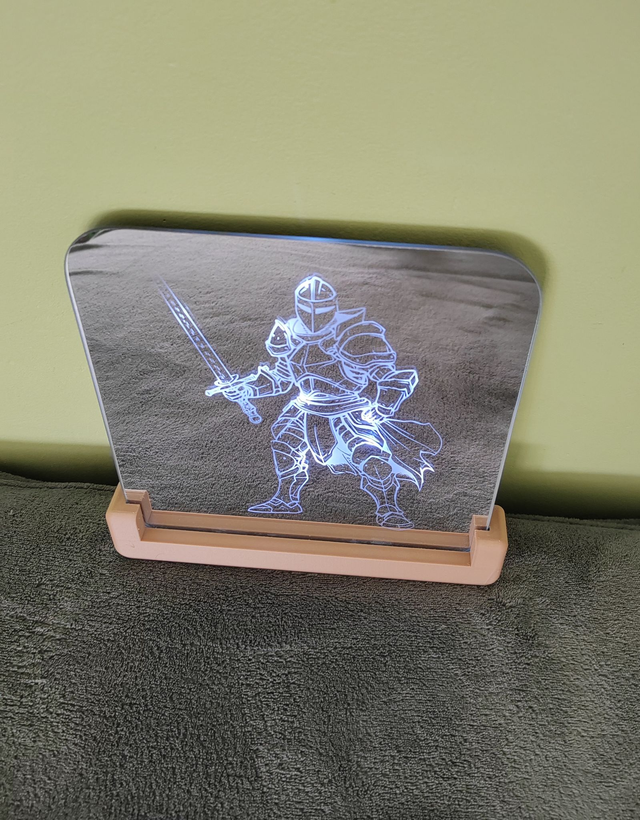 Miroir carré chevalier