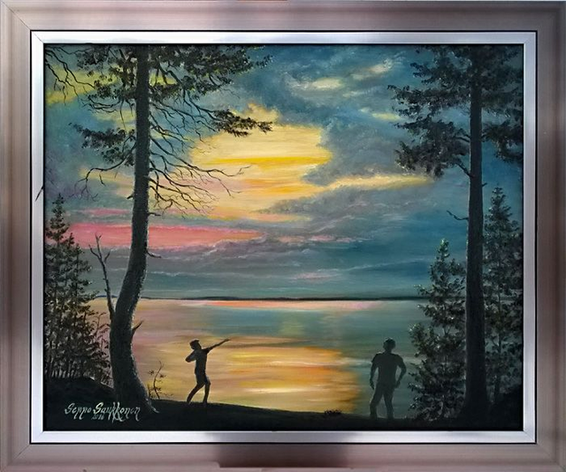 Kivellä leipiä (50x61 cm)