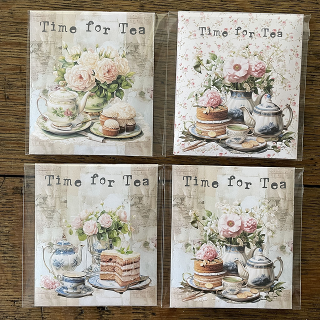 Cornish Tea Bag &amp; Envelope - Time for Tea