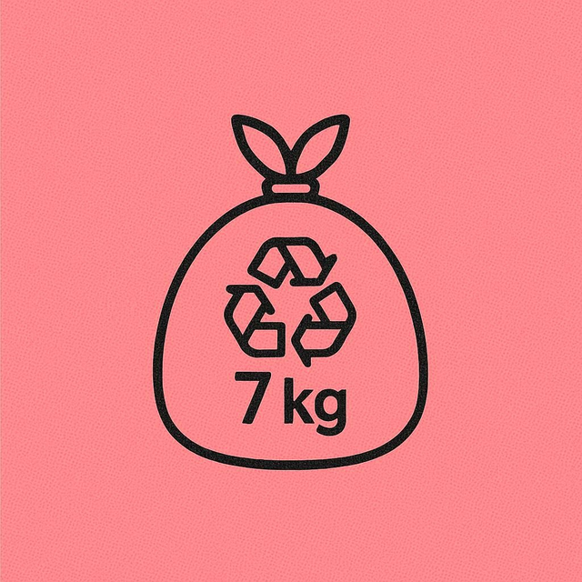 Roll of 50 dry mixed recycling sacks