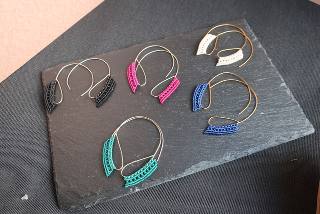 Boucle d'oreille Couleur filigrane