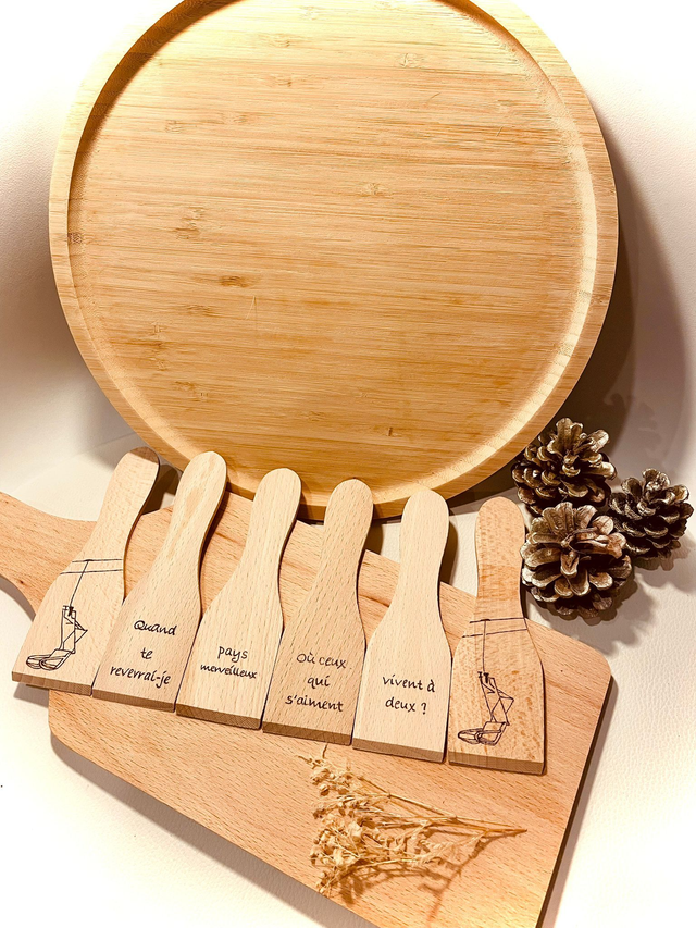 Spatules à raclette - Lot de 6