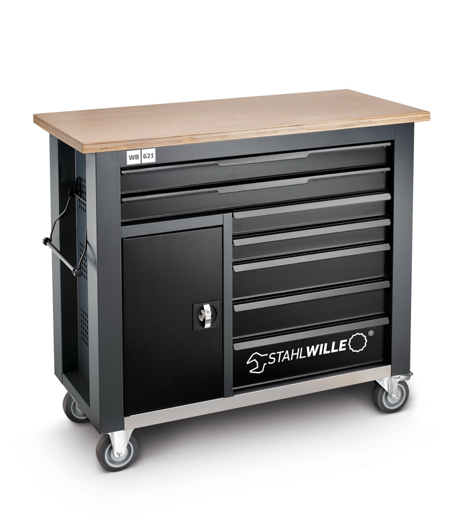 Werkzeug-Sortiment mit Werkbank 267-teilig WB 621/267QR