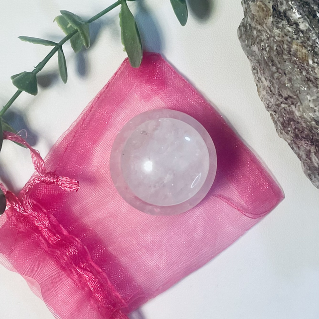 CHAMPIGNON DE MASSAGE Quartz Rose