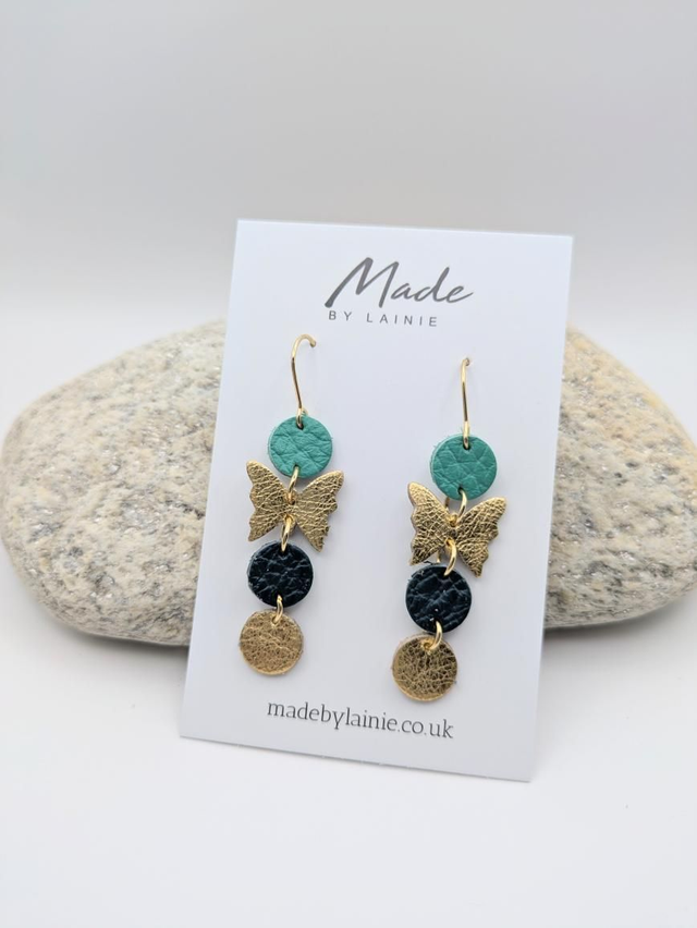 Delicate Butterfly Drop Earrings (1)