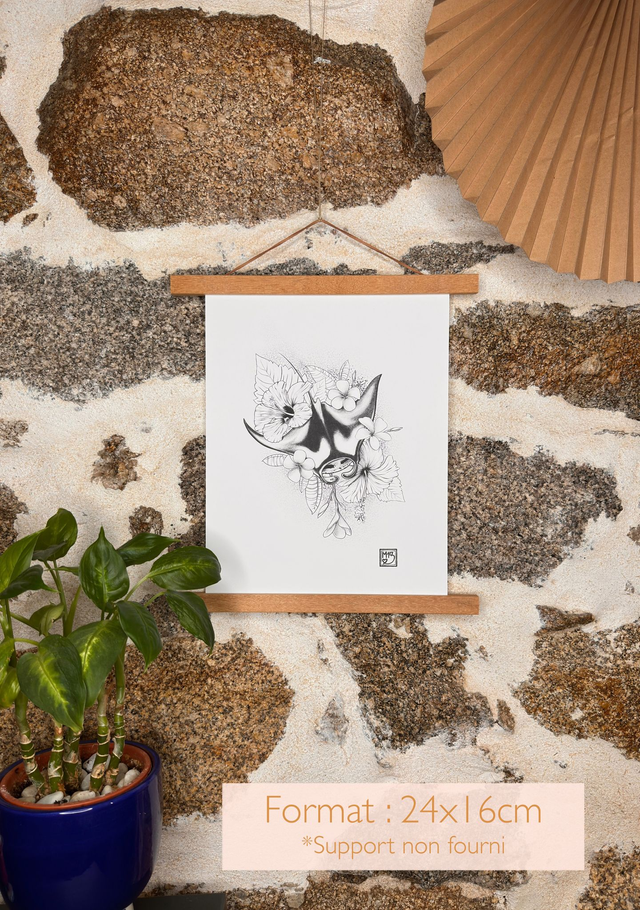 Print Raie Manta Tropicale