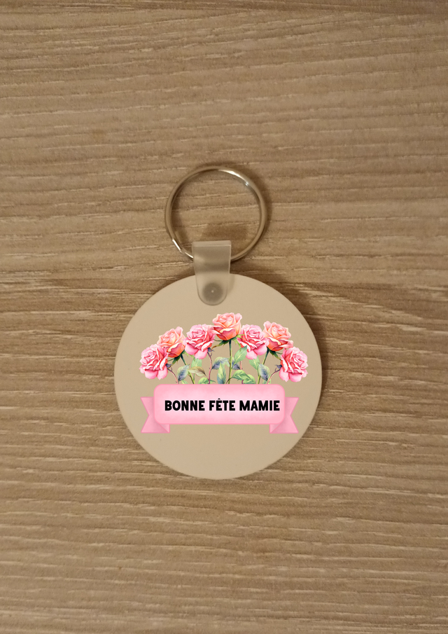 Porte clé bonne fête mamie 
