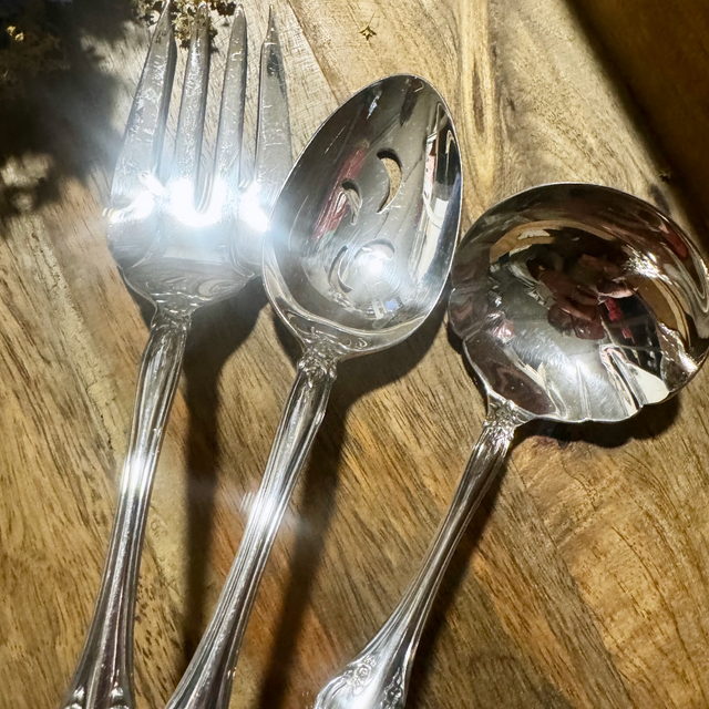 Ensemble 3 pièces argent anglais