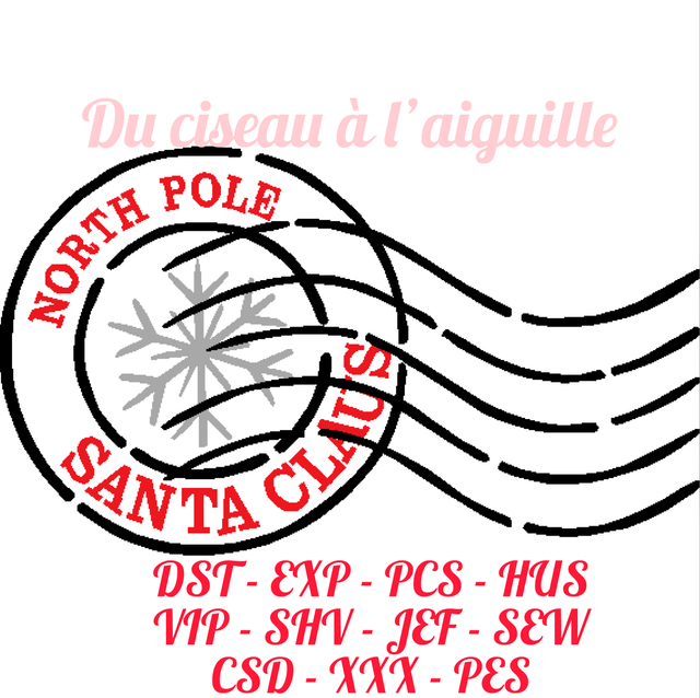 fichier de broderie tampon de noël en 10x10