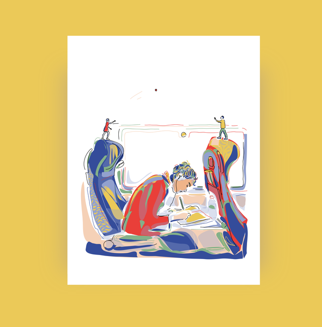 Illustration "Les jongleurs" (A4)